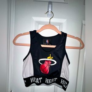 Miami Heat Sports Bra Workout Top